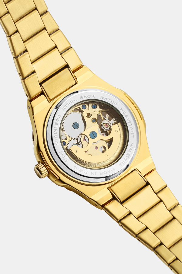 Loravento Skeleton Automatic Champagne Gold